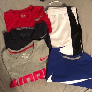 Men’s size L Nike tees and pants